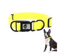 Collar Impermeable para Perros Grandes de PVC - Fuerte, Duradero, Fácil de Limpiar e Inodoro - Para Perros Pequeños (Amarillo, S 24-36cm)