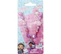 Collar infantil Gabby’s Dollhouse con colgante de personaje y cuentas decorativas en forma de estrella y flor | Bisutería oficial para niñas mayores de 3 años, ideal para regalo y juego simbólico