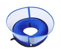 Collar Inflable Ajustable para Mascotas Collar de Recuperación para Perros y Cojín Protector para Doble como Almohada Color Azul