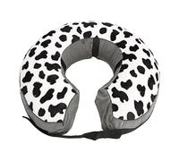 Collar Inflable de recuperación para Mascotas, cómodo y Transpirable para Perros y Gatos (Cows Point Hook and Hoop Fasteners M)