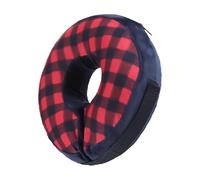 Collar inflable para perros con forma de donut, suave y ajustable, collar protector en forma de donut