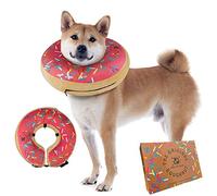 Collar Inflable para Perros | Excelente Alternativa al Cono | Cómodo Collar de recuperación para Perros medianos (Rosa)