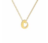 Collar inicial para mujeres y niñas, 1 collar inicial lleno de oro, collar inicial de oro delicado, collar colgante minúsculo AZ collar letra inicial linda joyería expositor soporte joyería joyería