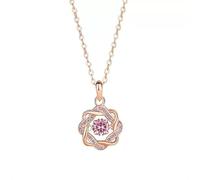 Collar inteligente de plata de ley 925 con ocho estrellas para mujer, talla única, Plata, No es una piedra preciosa