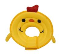 Collar isabelino ajustable para gato y perro, collar de recuperación de cono, antimordeduras, anillo médico para el cuello, accesorios para mascotas (amarillo, S)