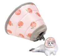 Collar Isabelino Gatos Ajustable,Suave Collar Recuperación Gato para Después de la Cirugía y Lesiones,Collar Isabelino Perro Pequeño (Rosa, M)