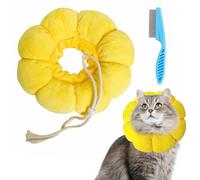 Collar Isabelino Gatos Collar Isabelino Gatos Ajustable Collar de Protección Mascotas Indicado Collarín para Gatos Suave para Prevenir Picaduras Y Arañazos mit 1 Peine de Acero