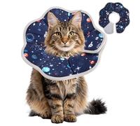 Collar Isabelino Gatos contra Lamidos, Pulgas e Impermeable, Ajustable y Autoadhesivo, Cuello de 18-25 cm, Flexible, Collarin Perros para No Lamerse,Embudo Perro Después de Una Operación Quirúrgica