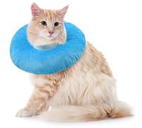 Collar Isabelino Gatos Grand, Campana para Gatos Collar Recuperación para No Rascarse Campanas -Collar Isabelino Cómodo(Azul, L)