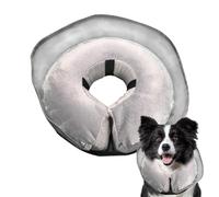 Collar Isabelino Inflable para Perro - Almohada de protección ajustable, collar de secado rápido de donut para perros, para lamer el cuello, recuperación después de la esterilización y las heridas