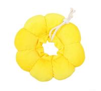Collar isabelino para mascotas con bonito aspecto de girasol para ayudar a la recuperación de gatos y perros pequeños después de los procedimientos (XS)
