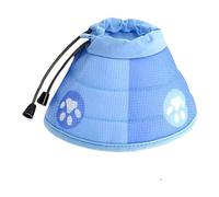 Collar Isabelino Perro Collar de Cono for Mascotas, Lindo Collar protección Ajustable for el Cuello, antiarañazos, Suave con círculo isabelino for Perros después la esterilización(S)