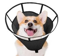 Collar isabelino, protección ajustable contra el lamiendo - cono de cuello para perro | para el cuidado de los gatos la protección de las heridas el cuidado del cuello y la