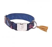 Collar Kami azul floral para perros - Ferribiella - Tamaño: L
