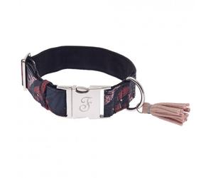 Collar Kami floral burdeos para perros - Ferribiella - Tamaño: L