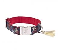 Collar Kami rojo floral para perros - Ferribiella - Tamaño: M