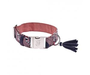 Collar Kami rosa floral para perro - Ferribiella - Tamaño: L