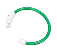 Collar LED, 3 modos de luz, collar luminoso, resistente a la intemperie, al desgaste y a las mordeduras, recargable, longitud cortable para perros pequeños, medianos y grandes (L)