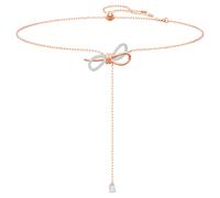 Swarovski Collar Lifelong Bow, Lazo, Blanco, Combinación de acabados metálicos
