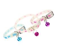 Collar Luminoso de Silicona para Cachorros Cascabel, 3 Unidades | Ajuste de 19 a 26cm, Soporte Antipérdida, Adecuado para Gatitos y Uso Nocturno Color Aleatorio