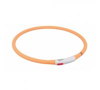 Collar luminoso Flasher USB para perro - Color: Naranja