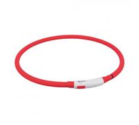 Collar luminoso Flasher USB para perro - Color: Rojo