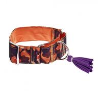 Collar Martingala Kami azul floral para perros - Ferribiella - Tamaño: S