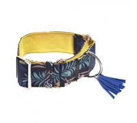 Collar Martingala Kami burdeos floral para perros - Ferribiella - Tamaño: S