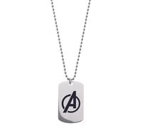Marvel Collar colgante de Avengers de acero inoxidable para niños, longitud 56 cm