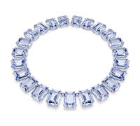 Swarovski Collar Tennis Millenia, Talla octogonal, Azul, Baño de rodio