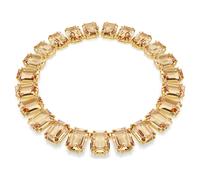 Collar Millenia, Cristales de gran tamaño, Talla octogonal, Baño tono oro OS