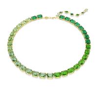 Collar Millenia, Talla octogonal, Degradado de color, Verde, Acabado en oro de 18 quilates OS
