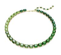 Collar Millenia, Talla octogonal, Degradado de color, Verde, Baño tono oro OS