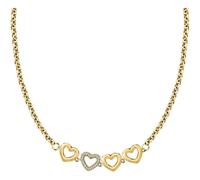 Collar MORELLATO Mujer Brillos Acero Dorado / Corazones