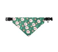 Collar multicolor para mascotas, collar de gato, diseño de dibujos animados, ajustable, bandana para gatito y cachorro