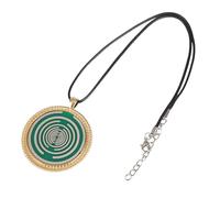 Collar MWO de disco de 40 mm para mujeres y hombres, collar de antena osciladora multionda, ajustable para familiares y amigos, joyería de moda