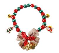 Collar Navideño para Mascotas | Collar para Gatita con Colgante Navideño | con Muñeco De Nieve Copos De Hielo Reno Santa Árbol De Navidad Y Lazo Campana | Accesorio Invernal para Gatos