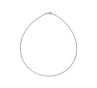 Collar Omega Collar de Plata de Ley 925 Blanco 1,4mm 50cm Largo Cadena F