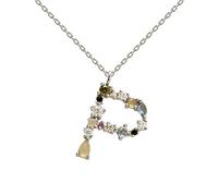 Collar P D PAOLA CO02-111-U plata, letra P
