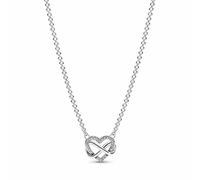 Pandora Collar Moments Corazón e Infinito plata de ley con circonitas cúbicas 50 cm