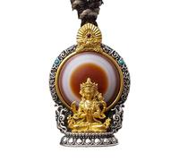 Collar para el talón, colgante tibetano para el talón | Colgante chino femenino - Transferir las perlas del collar manjusri buena, espiritual para adultos para niños uso diario, riferimento alla