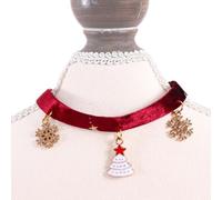 Collar para gatos copo de nieve, collares de Navidad para gatos, collares ajustables para mascotas de terciopelo - Collar decorativo lindo y versátil, cómodo, para caminar y vivir q
