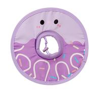 Collar para gatos - Poliéster Plegable Acero XS S M | Collar De Recuperación De Donut | Cono Isabel Suave Cuello Anti-Lamiendo Protección para Felinos Y Perros Pequeños Lesiones Confo
