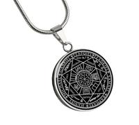 Collar para hombre, 7 arcángeles, collar de sigilo de Arcángel GABRIEL URIEL RAPHAEL MICHAEL Protección Manifestación Sigil Talismán Amuleto Joyería