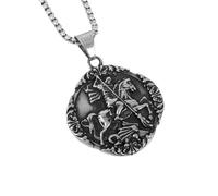 Collar para hombre, accesorios de moda, vintage, medieval, caballero de guerra, collar para hombre, regalo de Navidad, accesorios de joyería