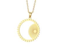 Collar para hombre, cadena de moda con colgante de sol para mujeres y hombres, regalos de buenos amigos, joyería de moda