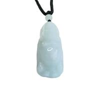 Collar para hombre, colgante de esmeralda natural, estatua de Buda, colgante de jade con forma de pagoda, regalo