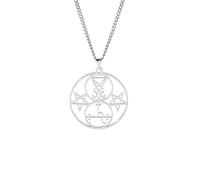 Collar para hombre, collar con colgante de amuleto de Salomón para mujeres y hombres, collar con colgante de sello de Lilith para mujeres y hombres, joyería de judaísmo