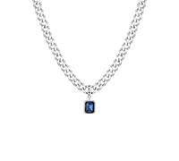 Collar para hombre, collar de cadena cubana gruesa Hiphop para hombres y niños, palabras de la suerte, collar con colgante de piedra cuadrada, regalo de cumpleaños moderno