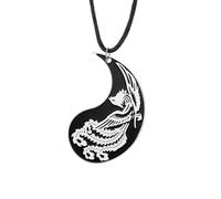 Collar para hombre, collar de fénix simple que se levanta de las cenizas, joyería de regalo para mujeres, cadena de buena suerte, Navidad, cumpleaños
